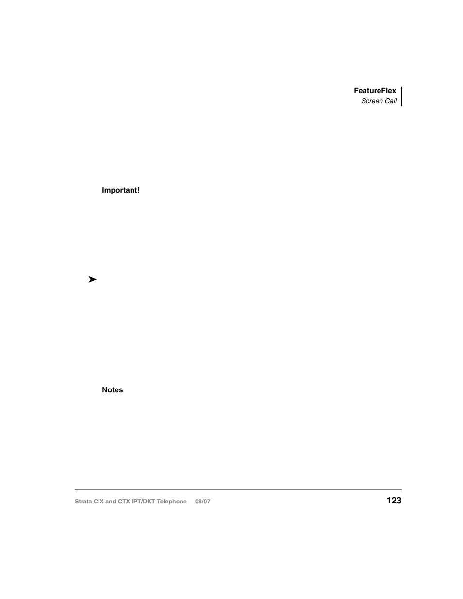 Screen call | Toshiba STRATA CIX DKT User Manual | Page 141 / 171