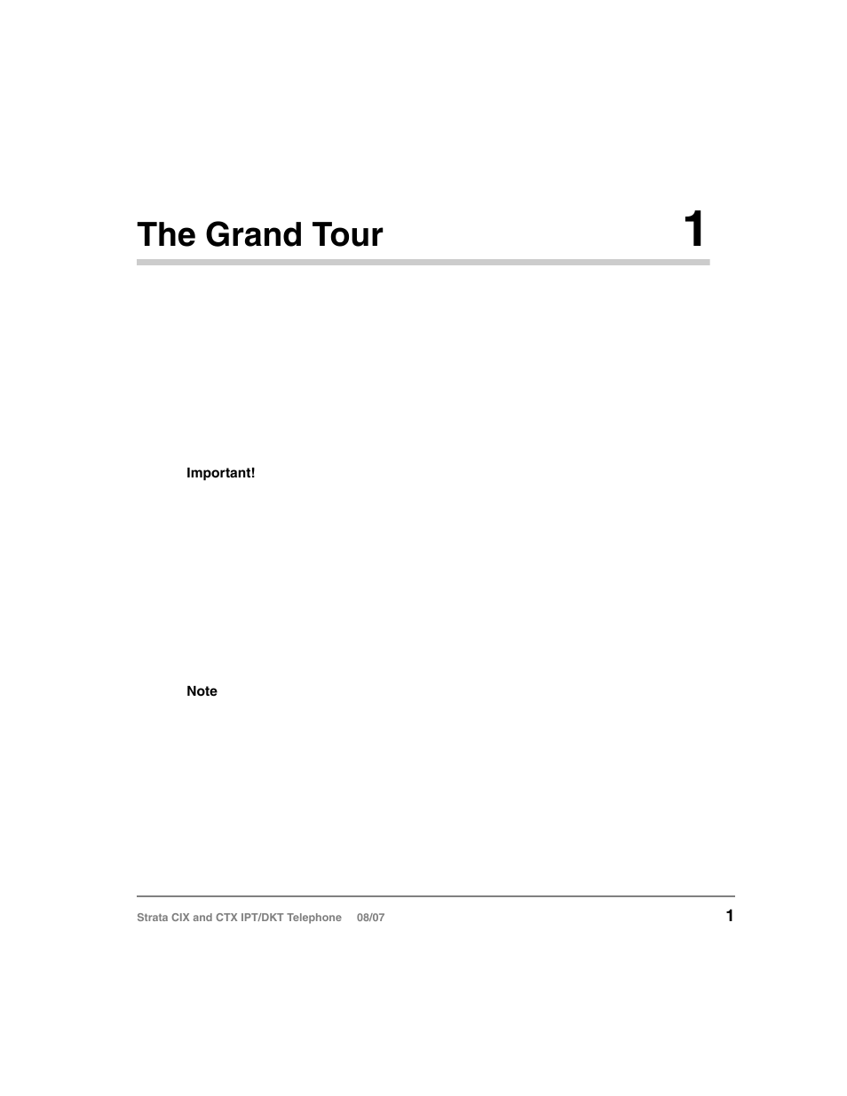 The grand tour 1, Ipt2000-series telephones, Chapter 1 — the grand tour | The grand tour | Toshiba STRATA CIX DKT User Manual | Page 19 / 171