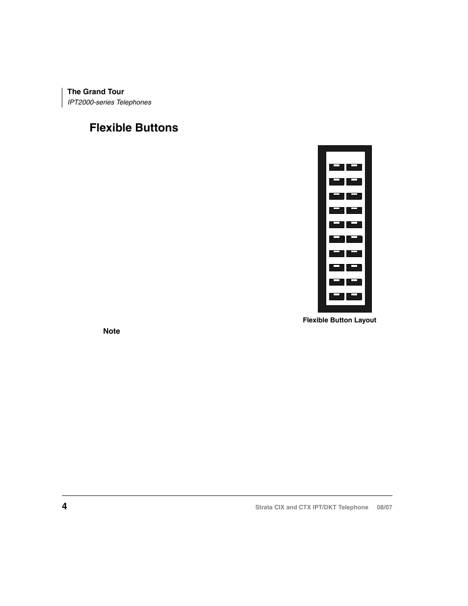 Flexible buttons | Toshiba STRATA CIX DKT User Manual | Page 22 / 171