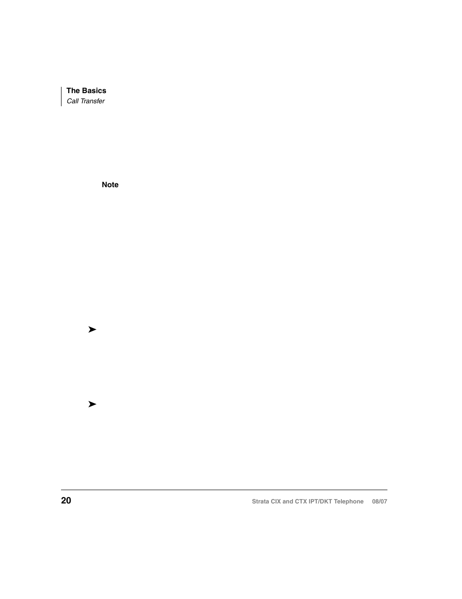 Call transfer | Toshiba STRATA CIX DKT User Manual | Page 38 / 171