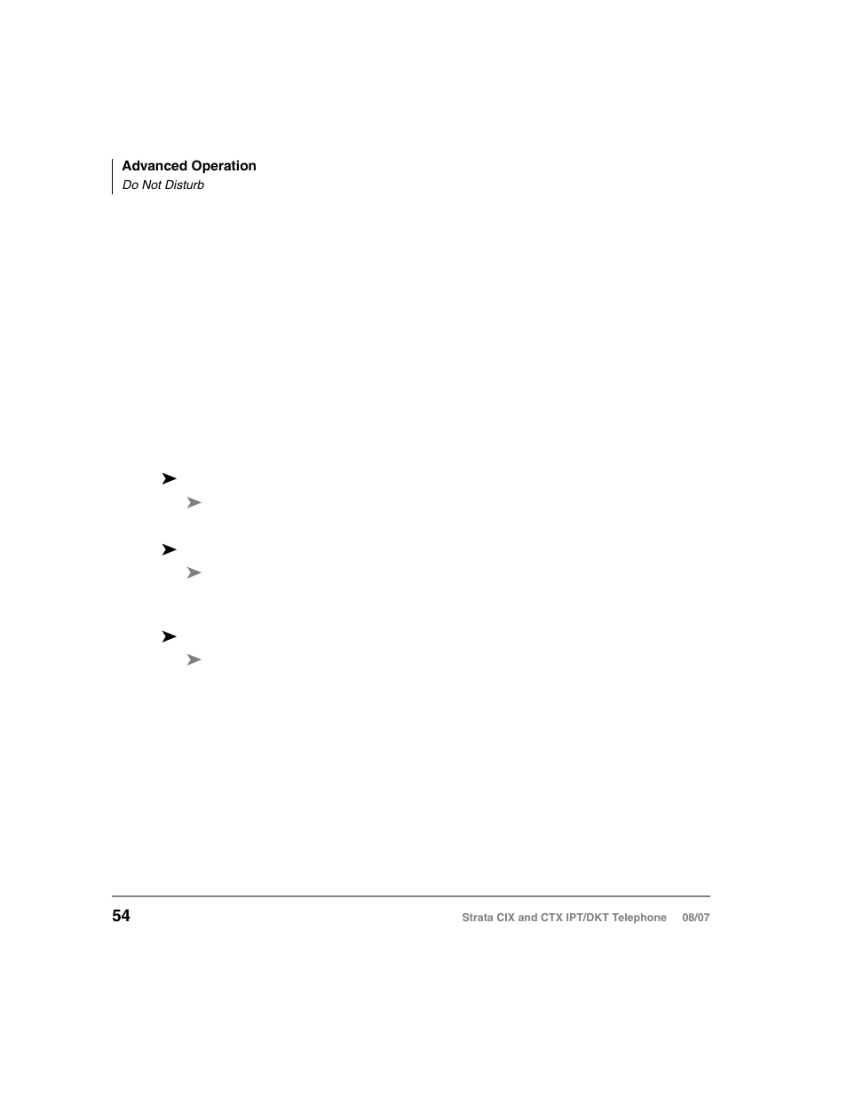 Do not disturb | Toshiba STRATA CIX DKT User Manual | Page 72 / 171