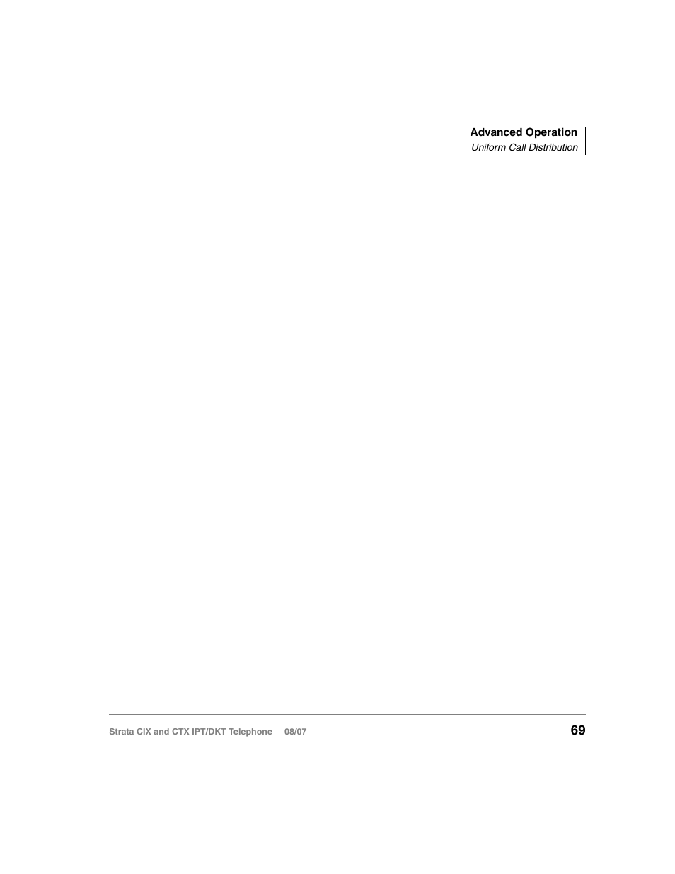 Uniform call distribution | Toshiba STRATA CIX DKT User Manual | Page 87 / 171