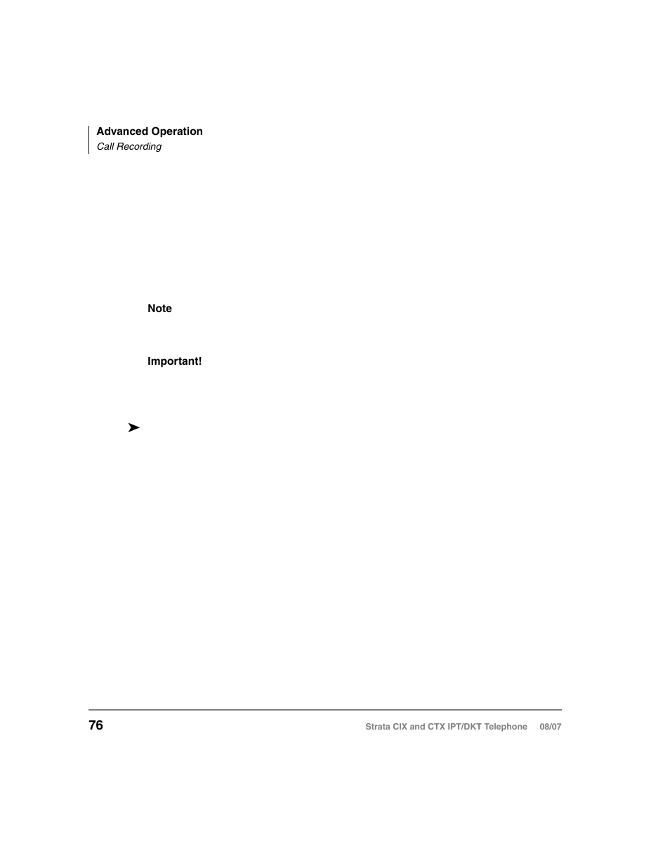 Call recording | Toshiba STRATA CIX DKT User Manual | Page 94 / 171