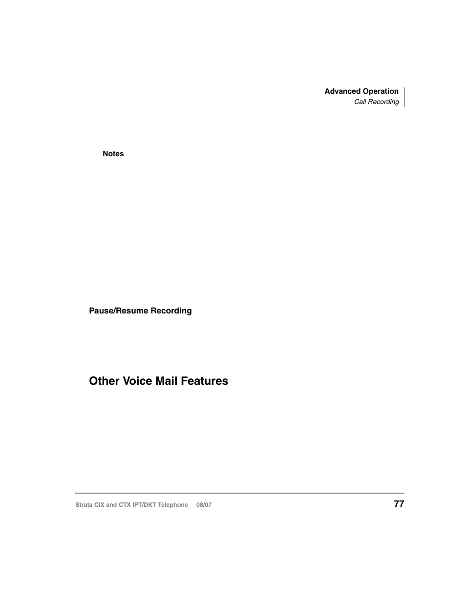 Other voice mail features | Toshiba STRATA CIX DKT User Manual | Page 95 / 171