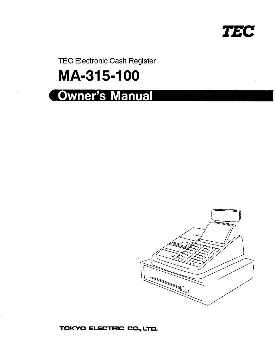 Toshiba TEC MA-315-100 User Manual | 142 pages