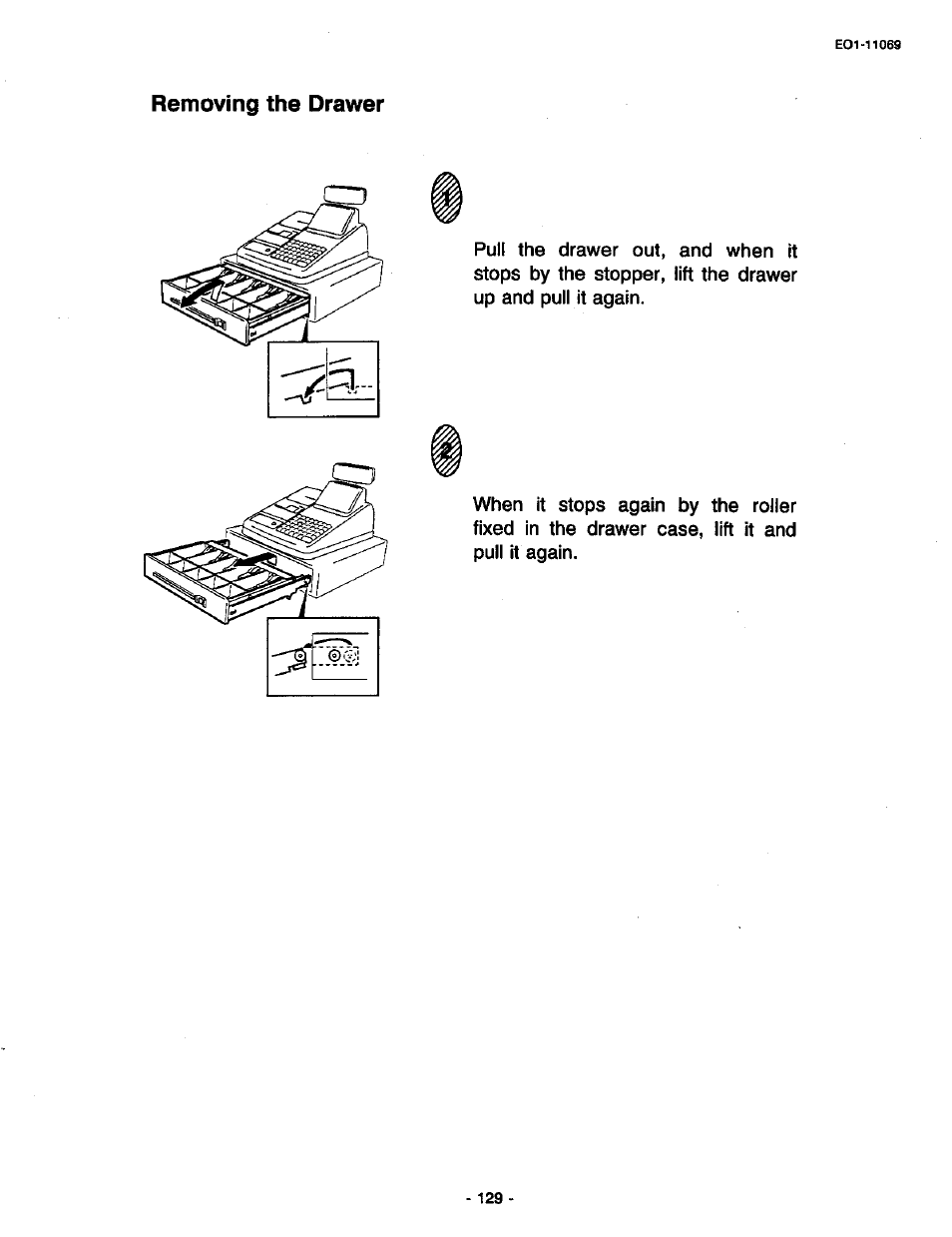 Removing the drawer | Toshiba TEC MA-315-100 User Manual | Page 131 / 142