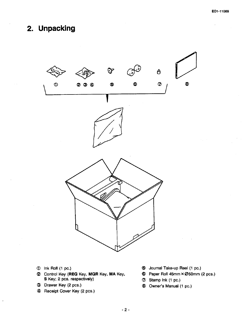 Unpacking | Toshiba TEC MA-315-100 User Manual | Page 4 / 142