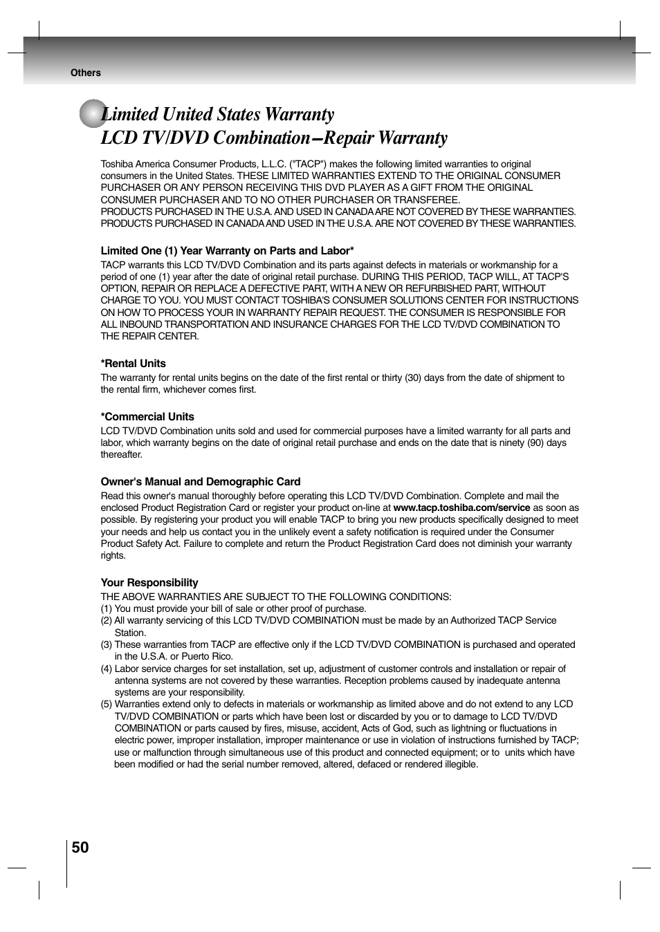 Toshiba SD-P7000 User Manual | Page 50 / 54