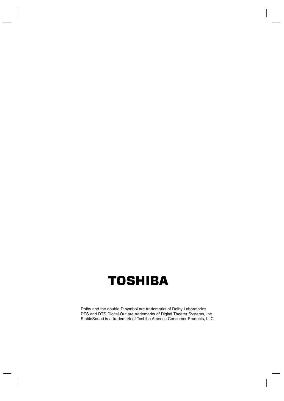 Toshiba SD-P7000 User Manual | Page 54 / 54