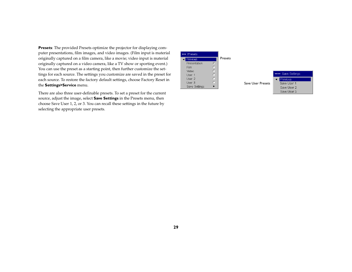 Toshiba TDP-P6 User Manual | Page 29 / 40