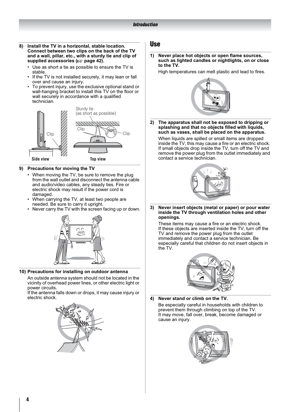 Toshiba 32WLT66A User Manual | Page 4 / 44