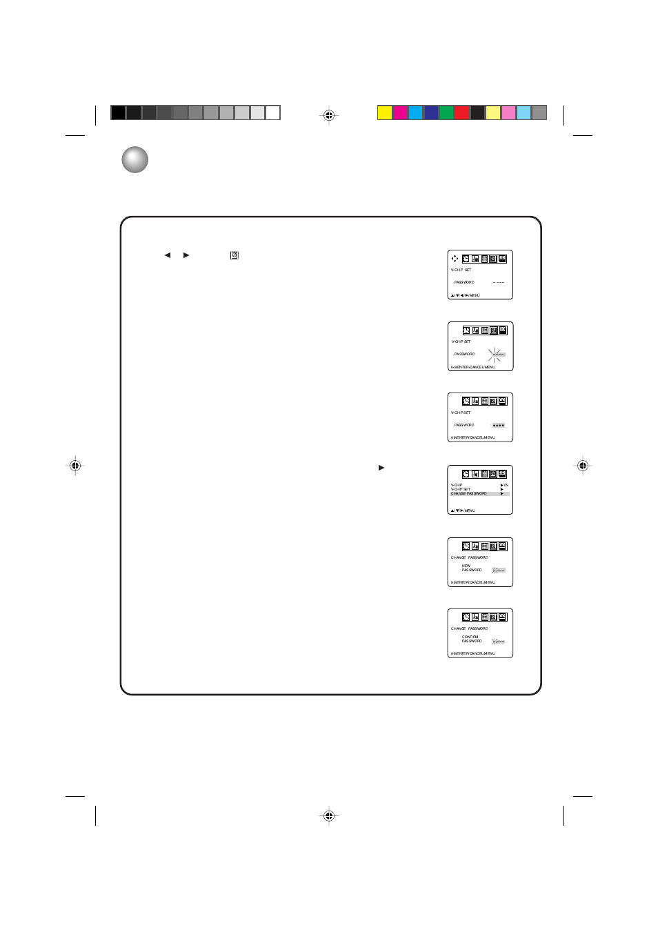 Setting the v-chip, Continued), Press menu . 2. press b | Ato select option. 3. press | Toshiba MV13P3 User Manual | Page 30 / 56