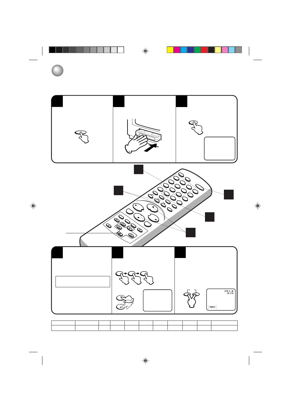 One-touch timer recording (otr), Stop | Toshiba MV13P3 User Manual | Page 43 / 56