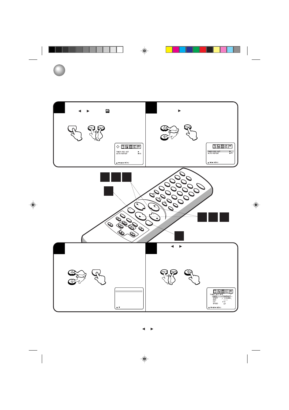 Timer recording 1 2 3 3 | Toshiba MV13P3 User Manual | Page 44 / 56