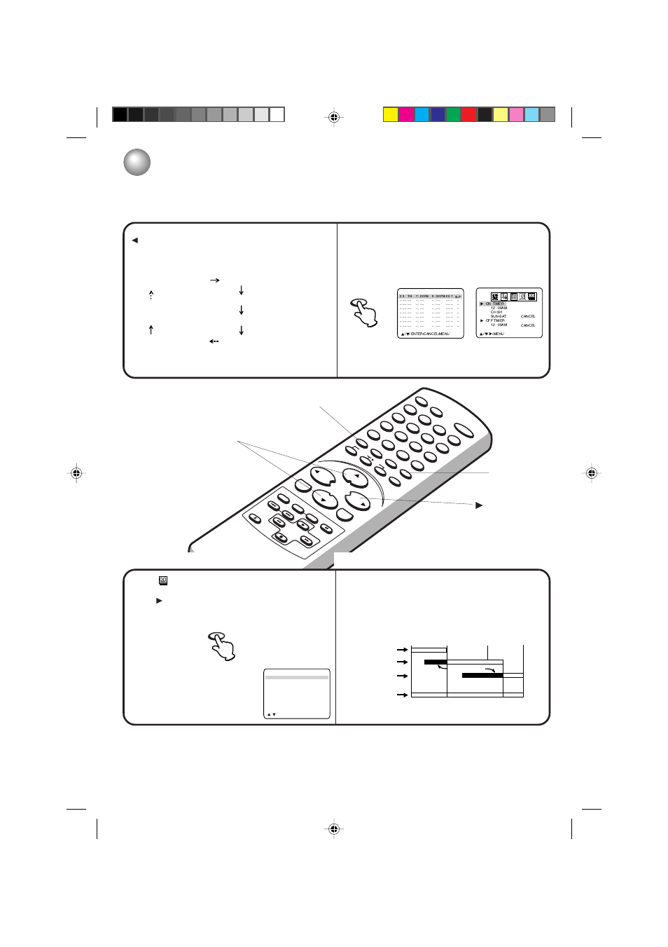 Other functions for the timer recording, If the program overlaps another, Program cancel a | Repeatedly. the setting changes as follows | Toshiba MV13P3 User Manual | Page 46 / 56