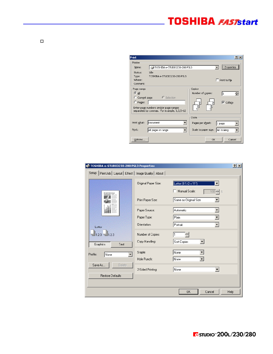 Duplexing & stapling (cont’d.) | Toshiba Faststart 200L User Manual | Page 10 / 26