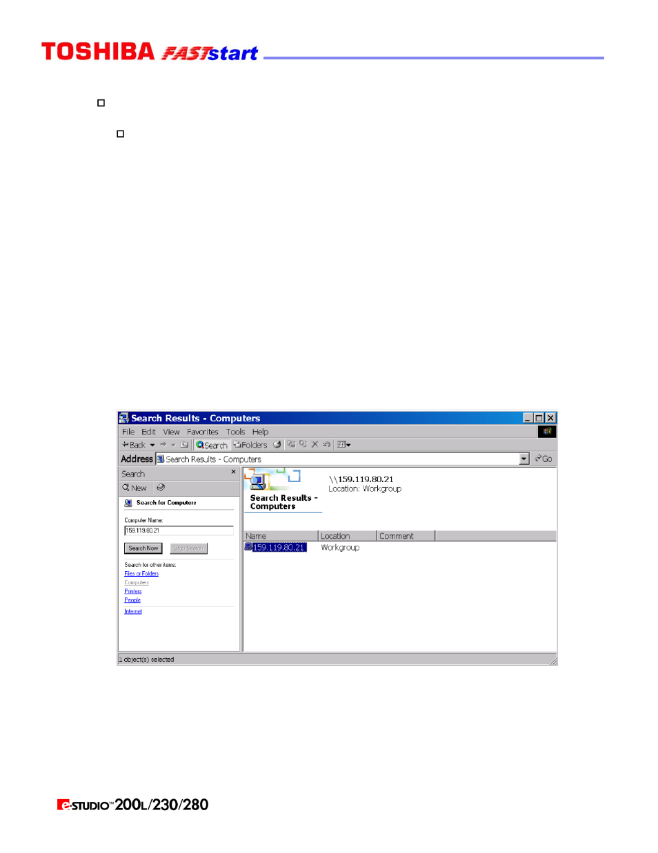 Scan to file (cont’d.) | Toshiba Faststart 200L User Manual | Page 15 / 26