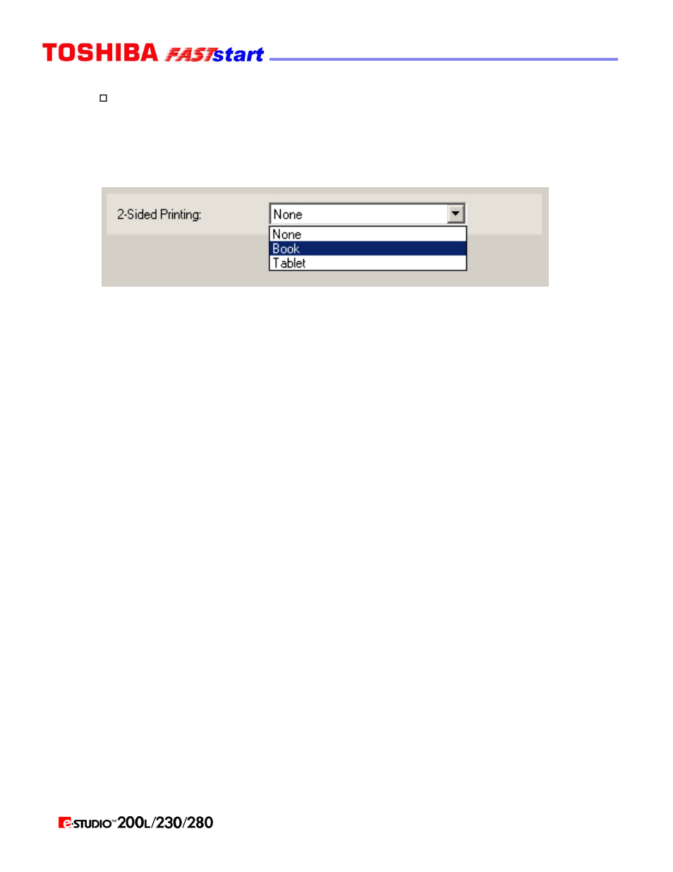 Duplexing & stapling (cont’d.), Duplex copying (cont’d.) | Toshiba Faststart 200L User Manual | Page 9 / 26