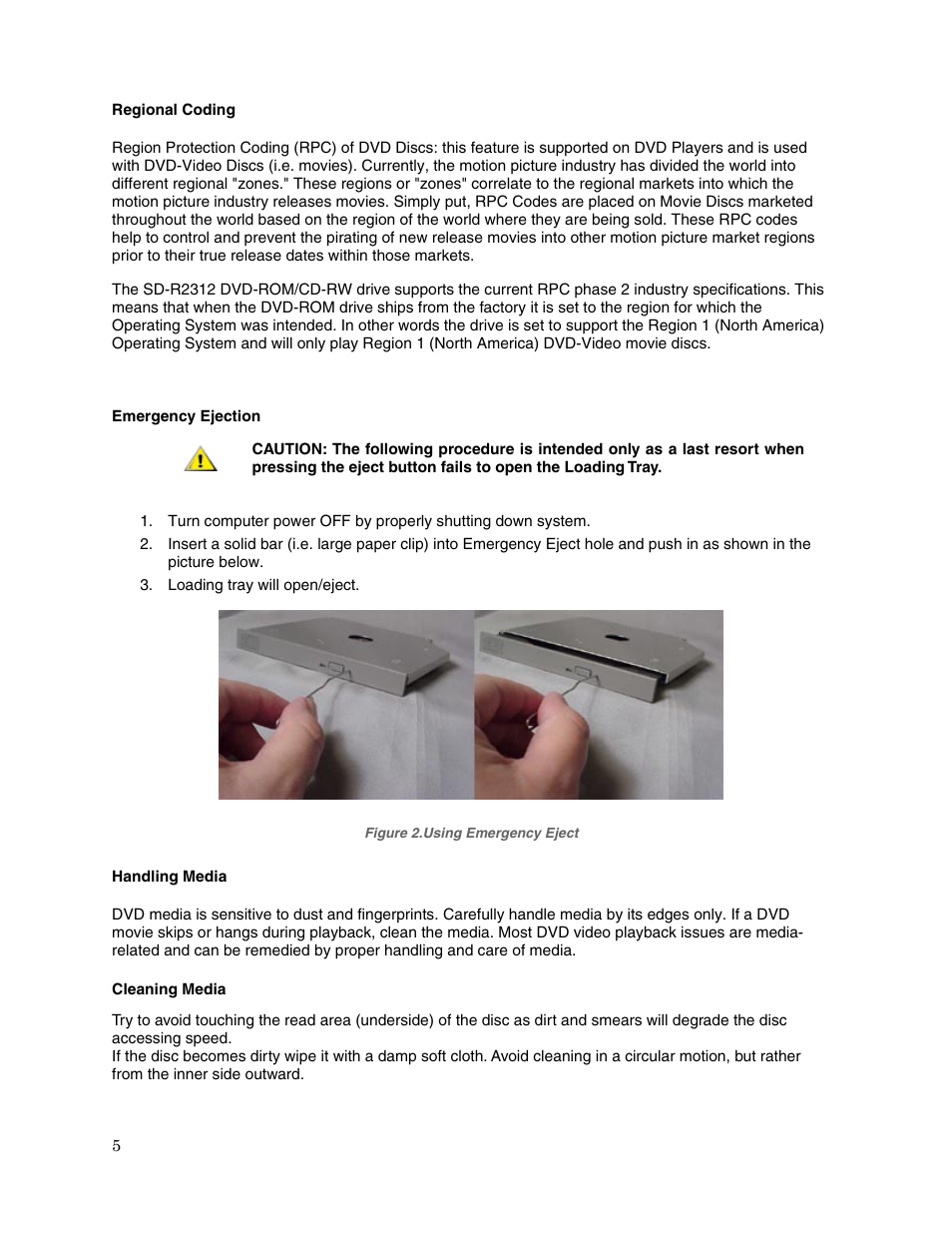 Toshiba COMBINATION MOBILE DRIVE SD-R2312 User Manual | Page 7 / 12