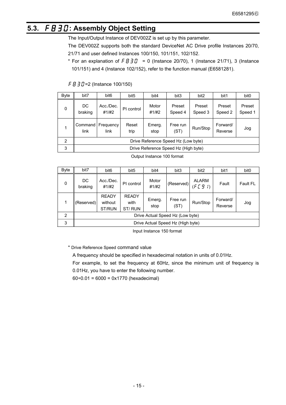 F830 : assembly object setting | Toshiba DEV002Z User Manual | Page 16 / 20