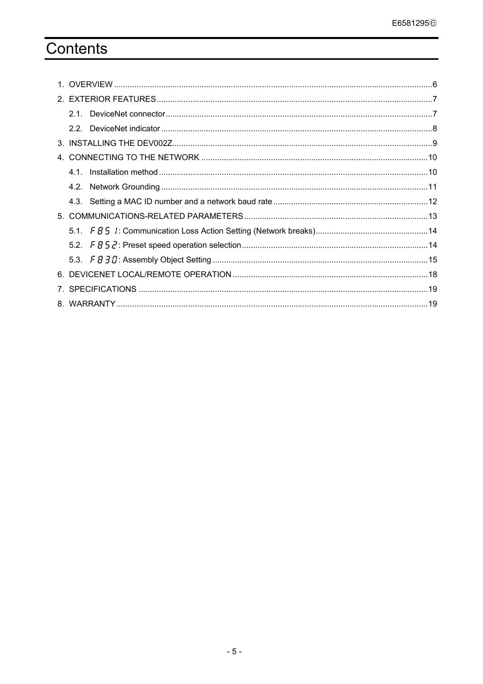 Toshiba DEV002Z User Manual | Page 6 / 20