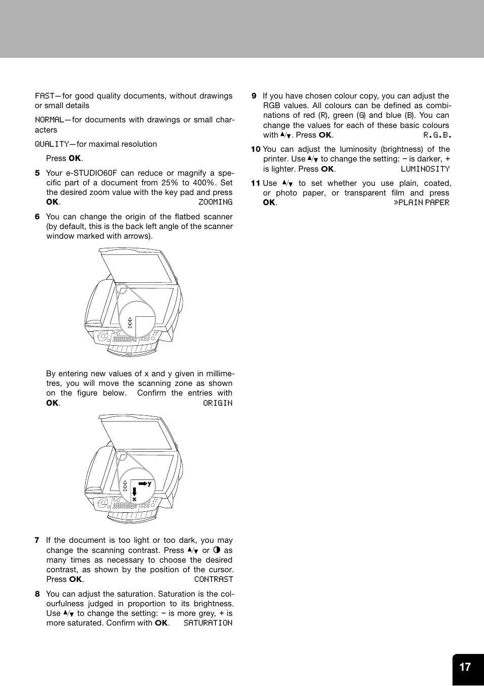 Toshiba ESTUDIO 60F User Manual | Page 17 / 32