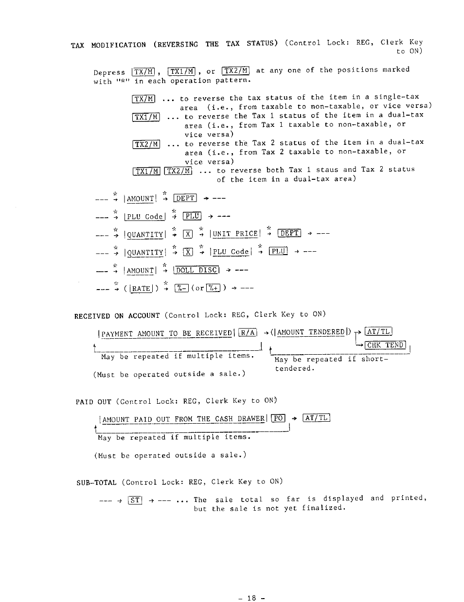 M] -> i | Toshiba MA-132 SERIES User Manual | Page 22 / 52