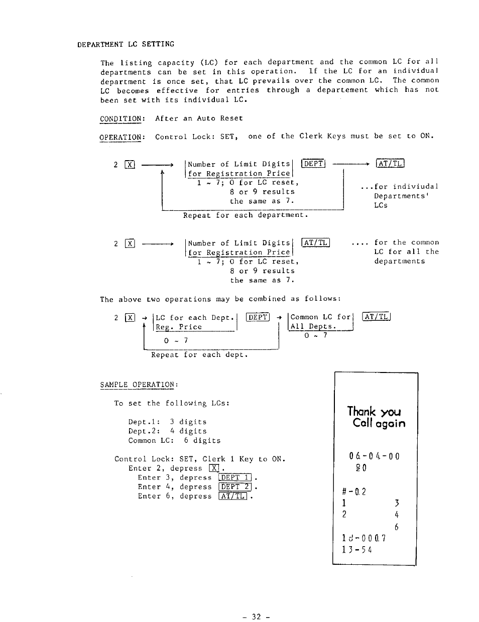 Thank you, Coll ogoin, 2 el | Toshiba MA-132 SERIES User Manual | Page 36 / 52