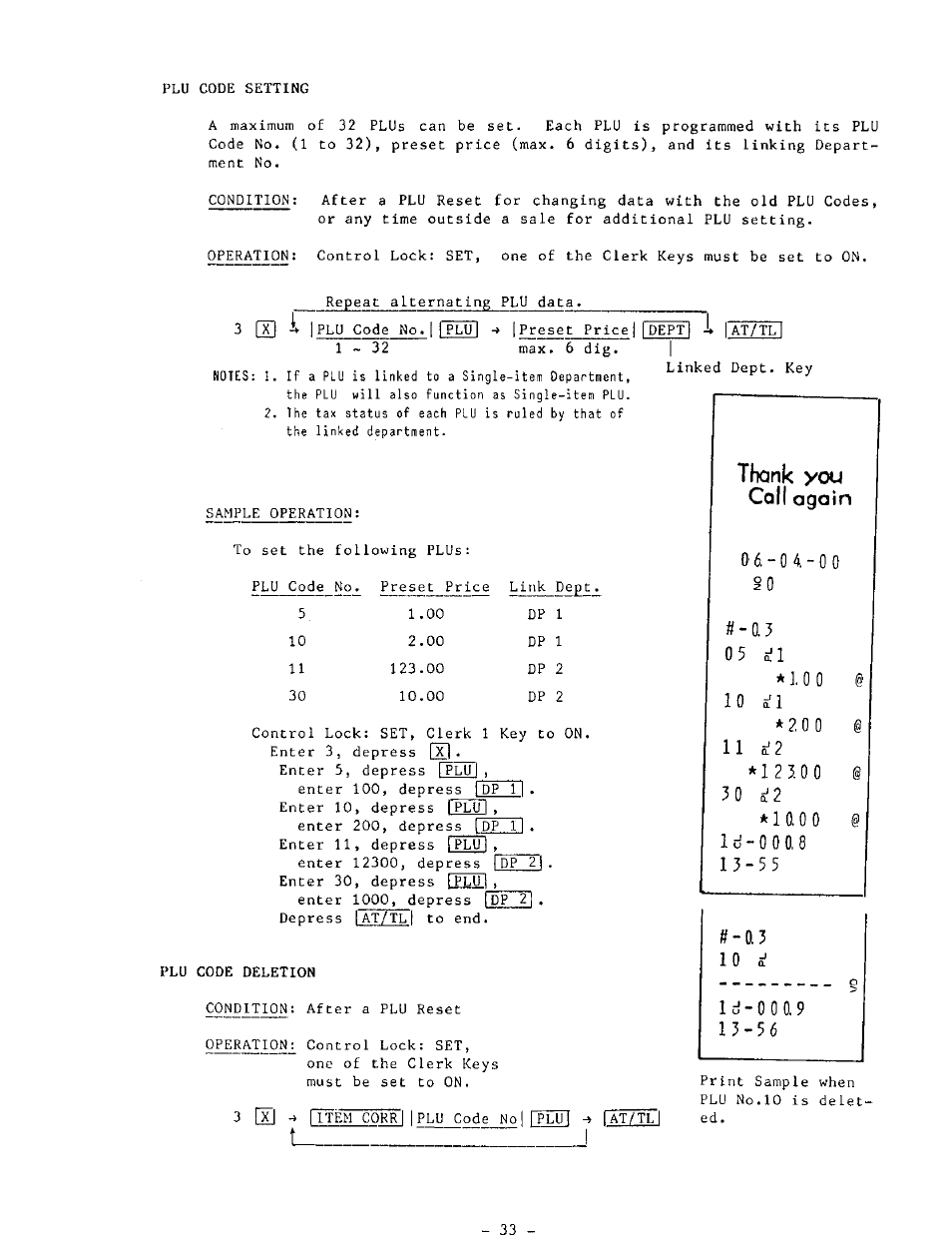 Thank you, Coll again, I at/fn | Toshiba MA-132 SERIES User Manual | Page 37 / 52