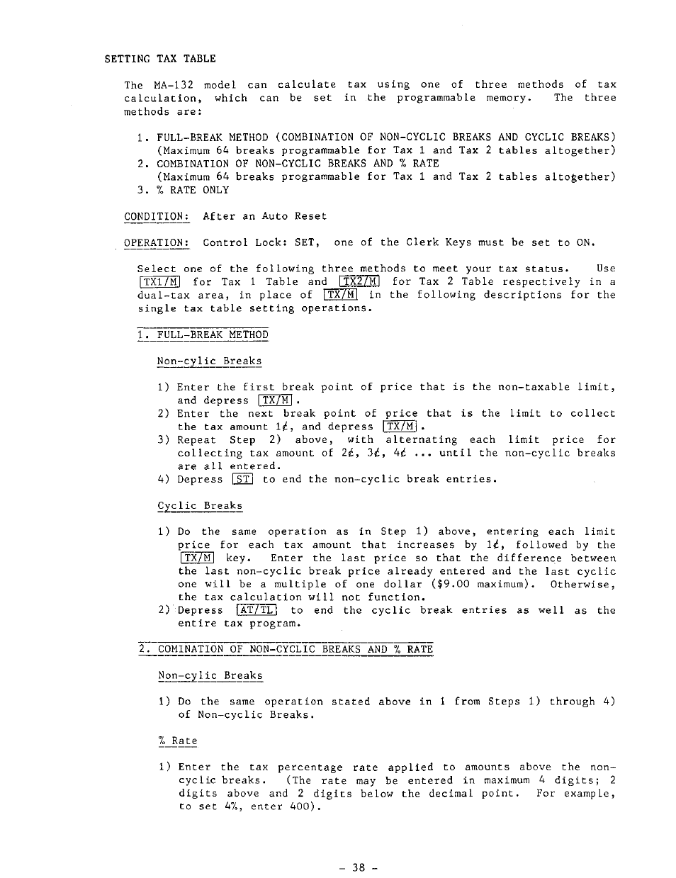 Toshiba MA-132 SERIES User Manual | Page 42 / 52