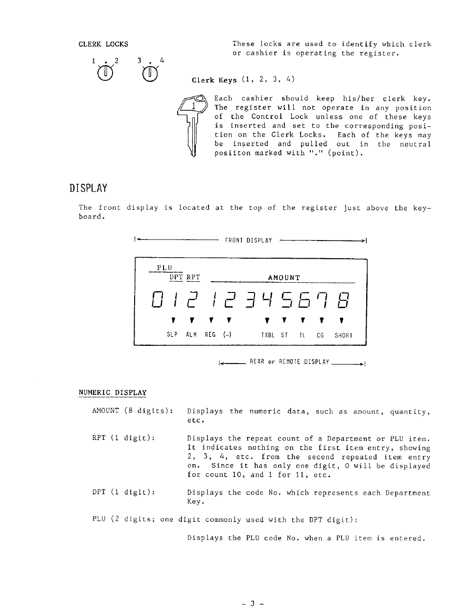 Display, L 1 j 1 1 r r j ~l | Toshiba MA-132 SERIES User Manual | Page 7 / 52