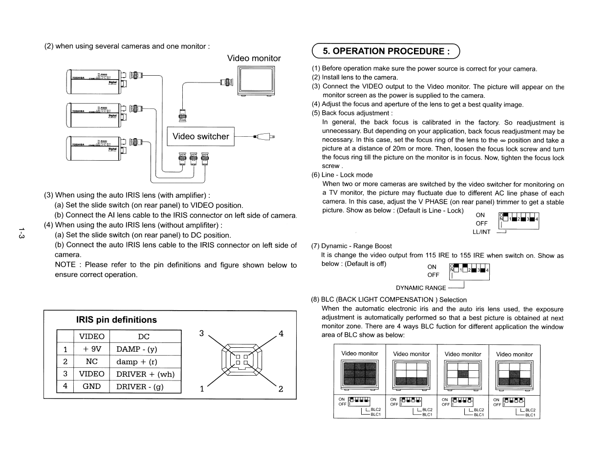 Operation procedure : ), Nmti | Toshiba IK-528A User Manual | Page 4 / 10