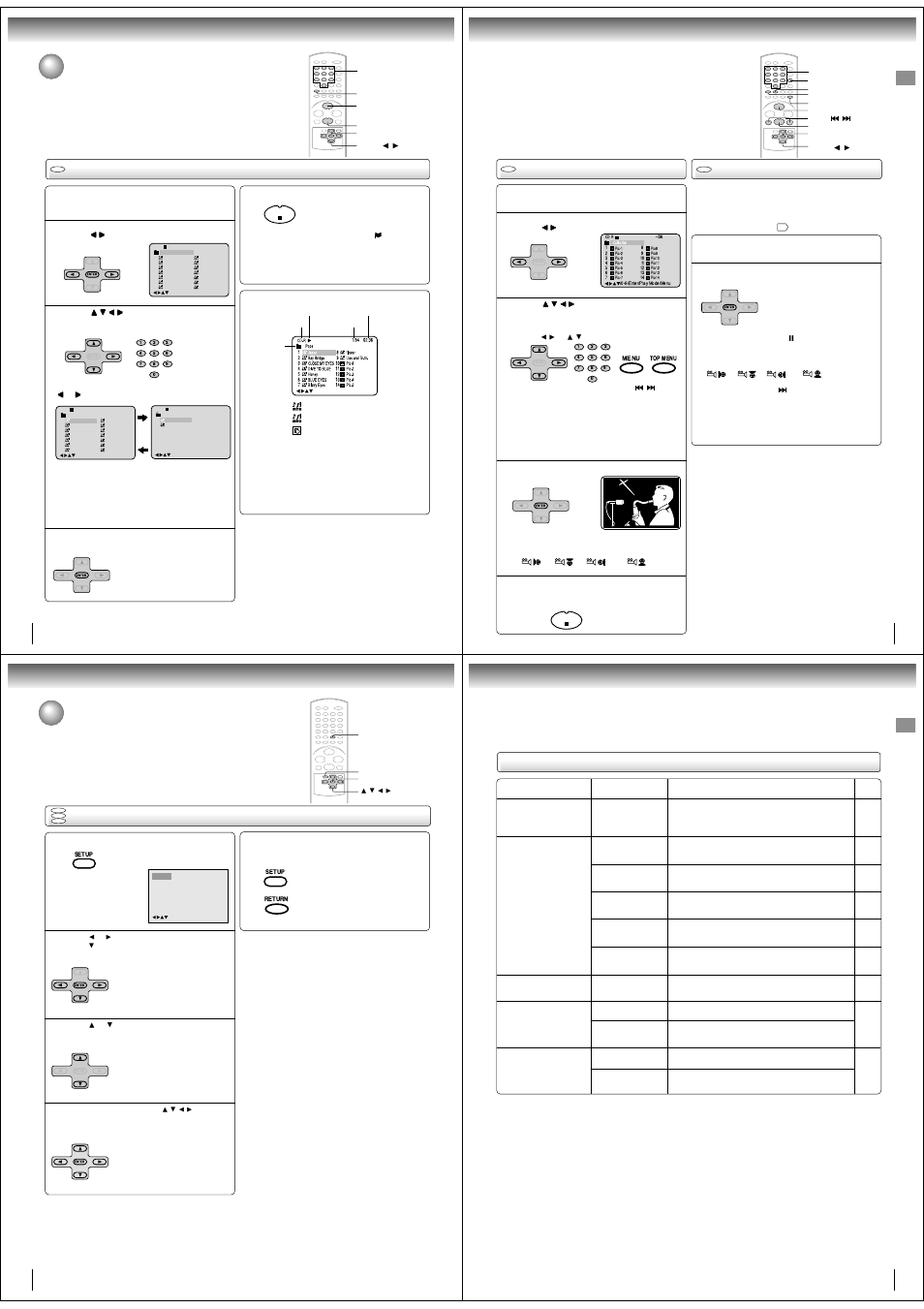 Mp3/wma/jpeg operation (continued), Customizing the function settings, Mp3/wma cd playback | Jpeg cd playback, Slide show playback, Setting procedure, Setting details | Toshiba SD-190ESE User Manual | Page 8 / 10