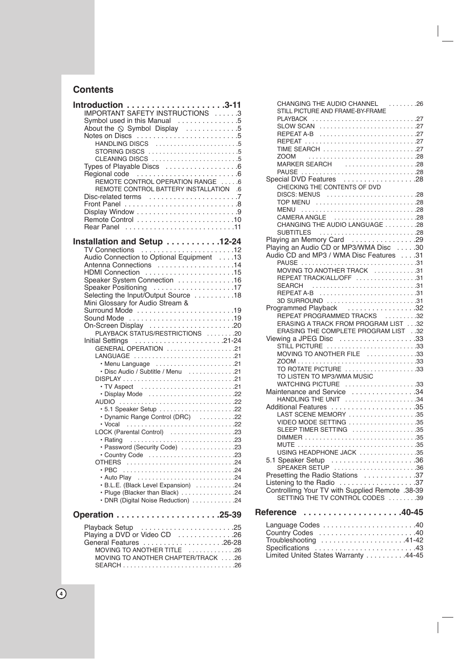 Toshiba SD-C67HTSU User Manual | Page 4 / 46