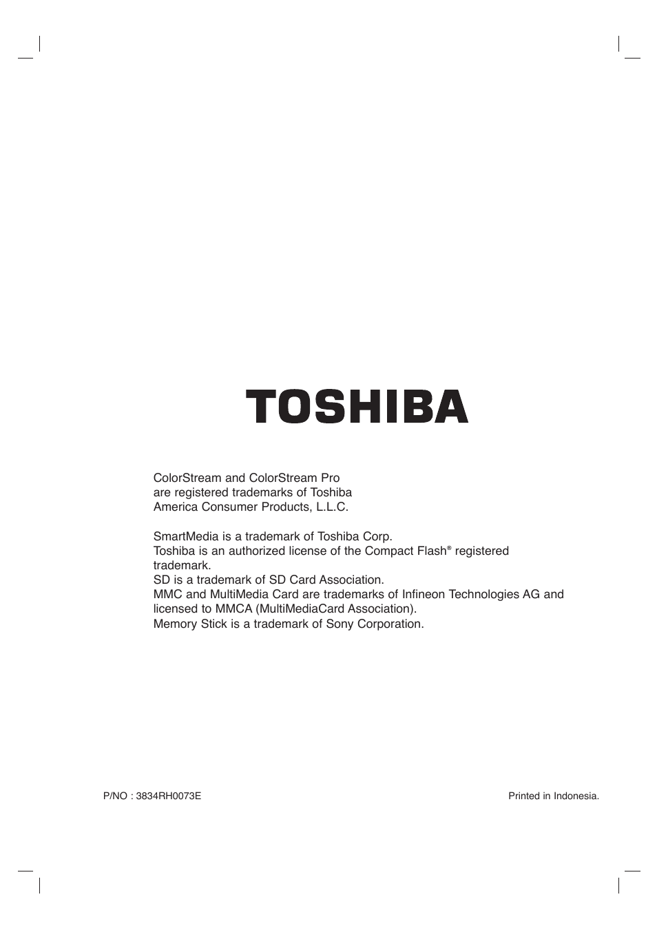 Toshiba SD-C67HTSU User Manual | Page 46 / 46