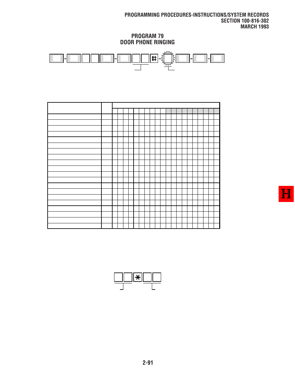 Program 79 door phone ringing | Toshiba Strata DK 16 User Manual | Page 115 / 154