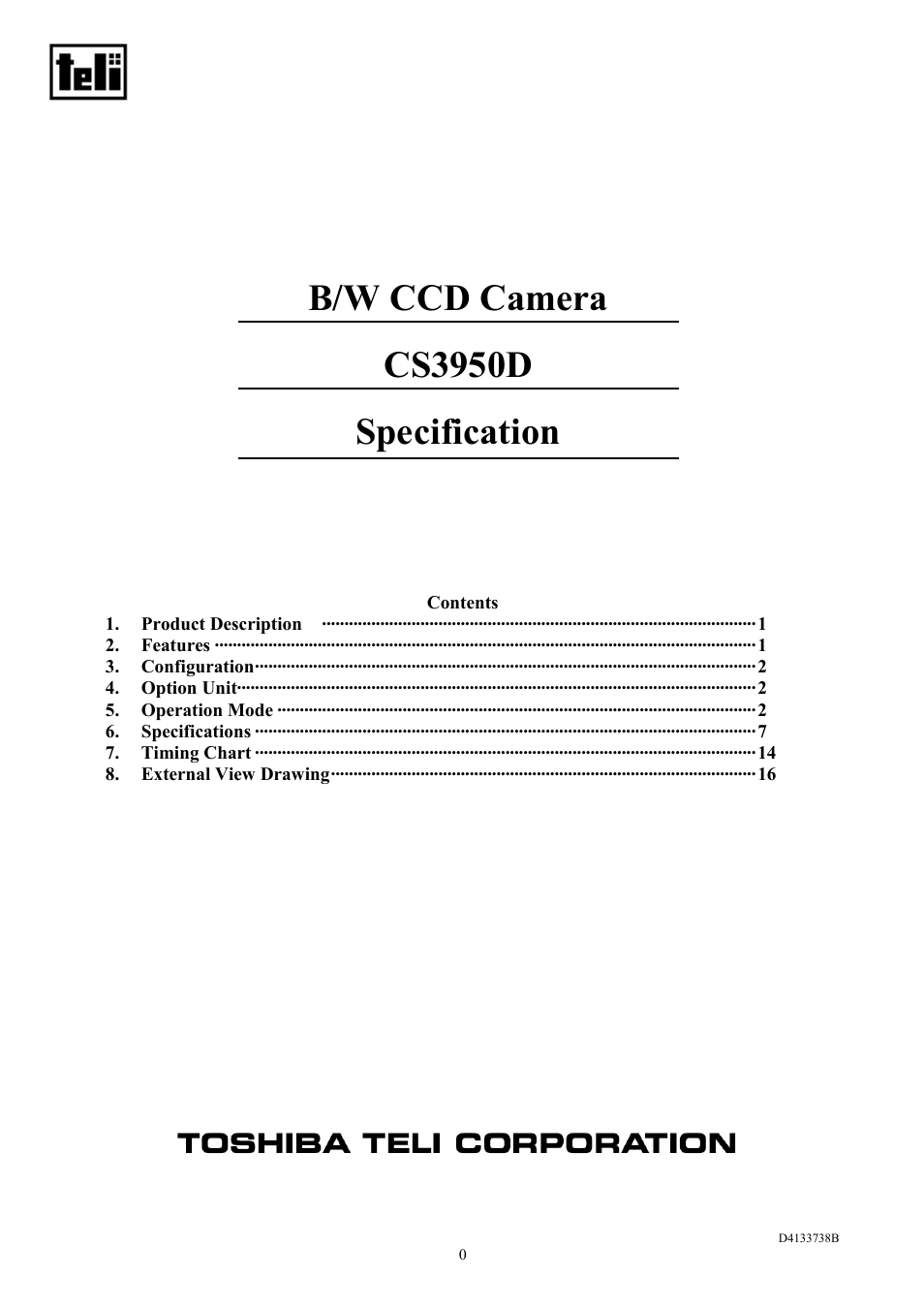 Toshiba CS3950D User Manual | 23 pages