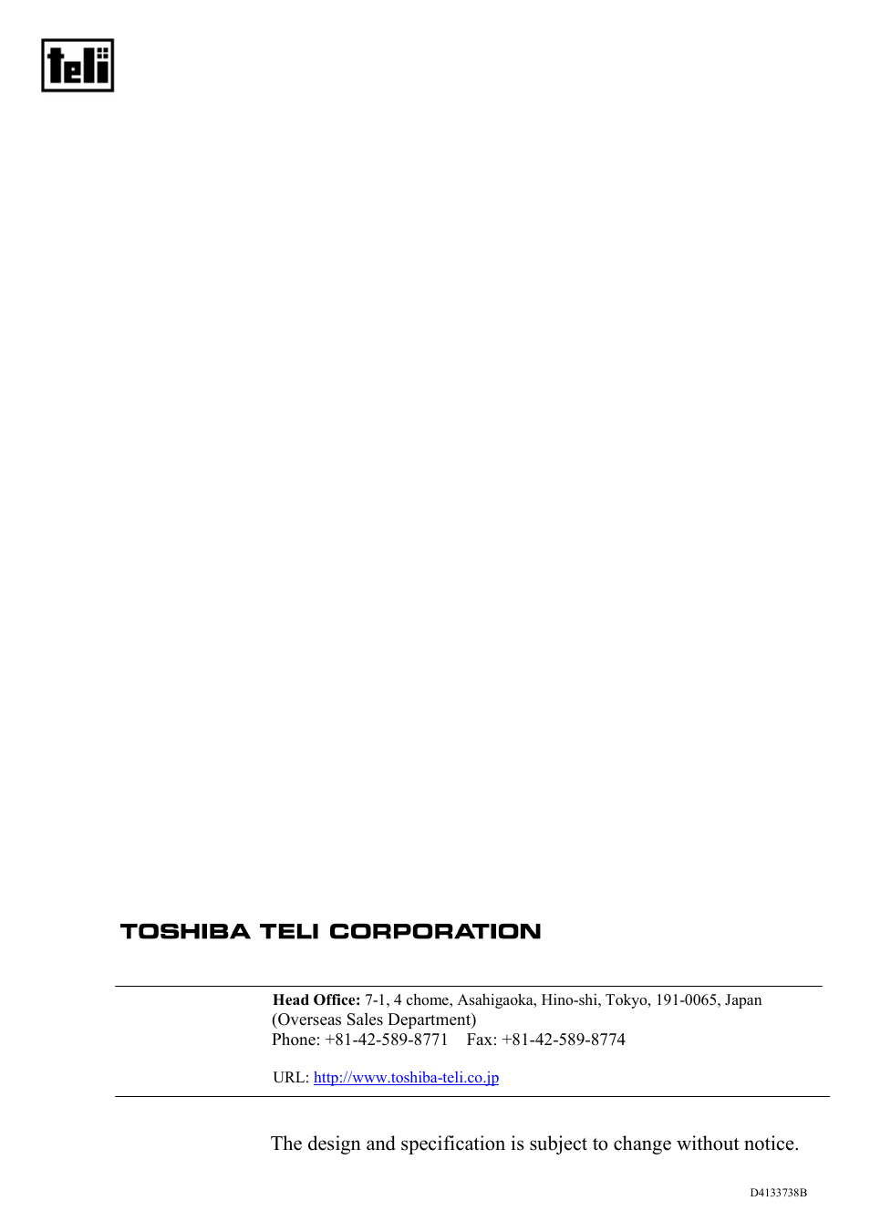 Toshiba CS3950D User Manual | Page 23 / 23