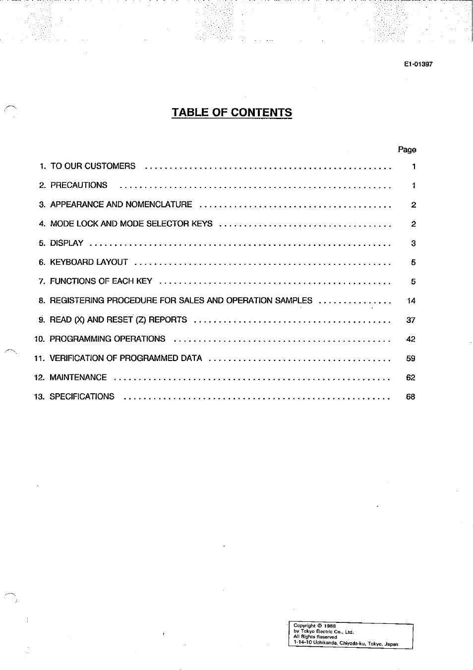 Toshiba TEC MA-79 User Manual | Page 3 / 72