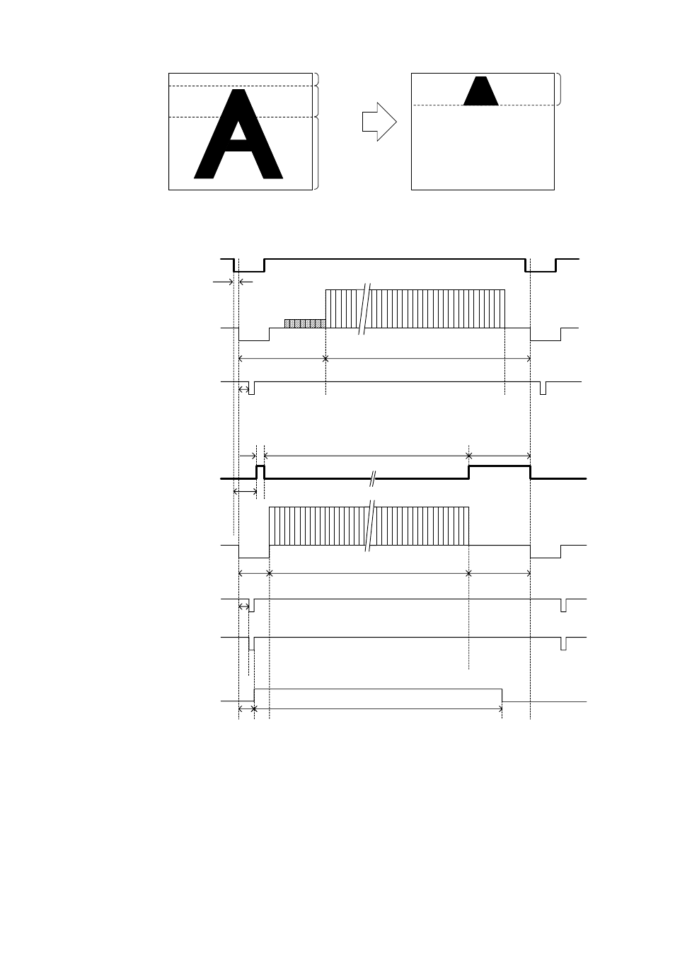 1/60s non-interlace the timing is as follows | Toshiba CS8560D User Manual | Page 21 / 41