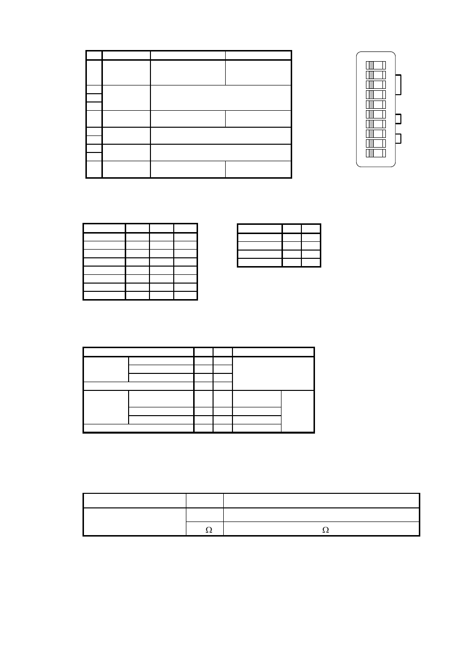 Switch setting] (1) ccu rear-panel dip sw | Toshiba CS8560D User Manual | Page 30 / 41