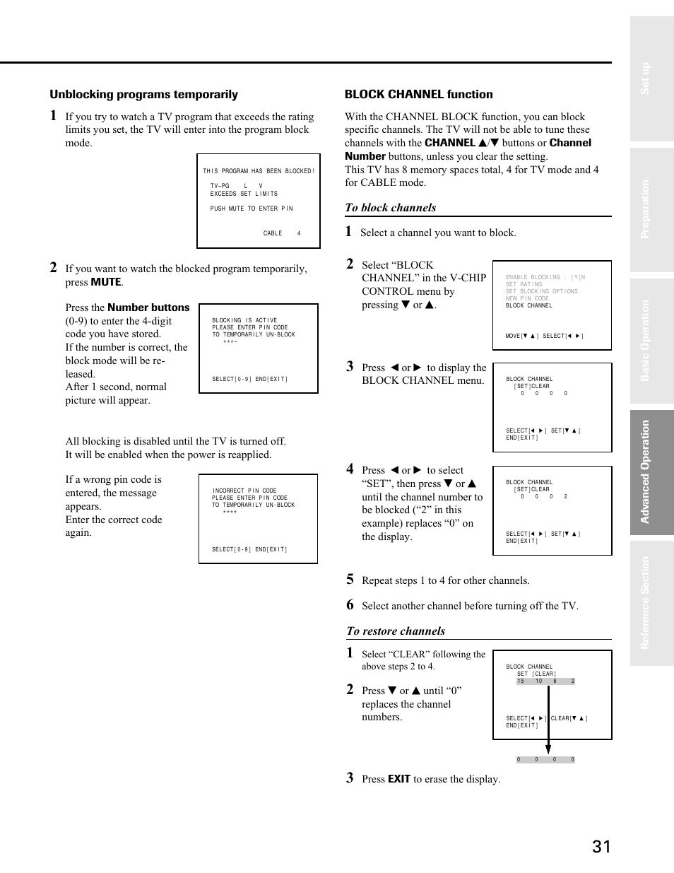 Toshiba 27A40 User Manual | Page 31 / 36