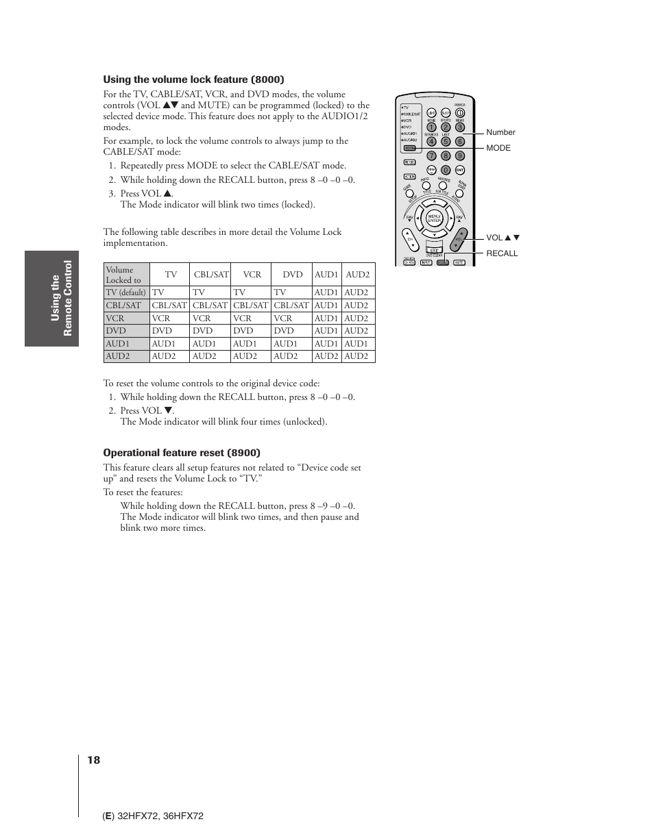 Toshiba 32HFX72 User Manual | Page 18 / 58