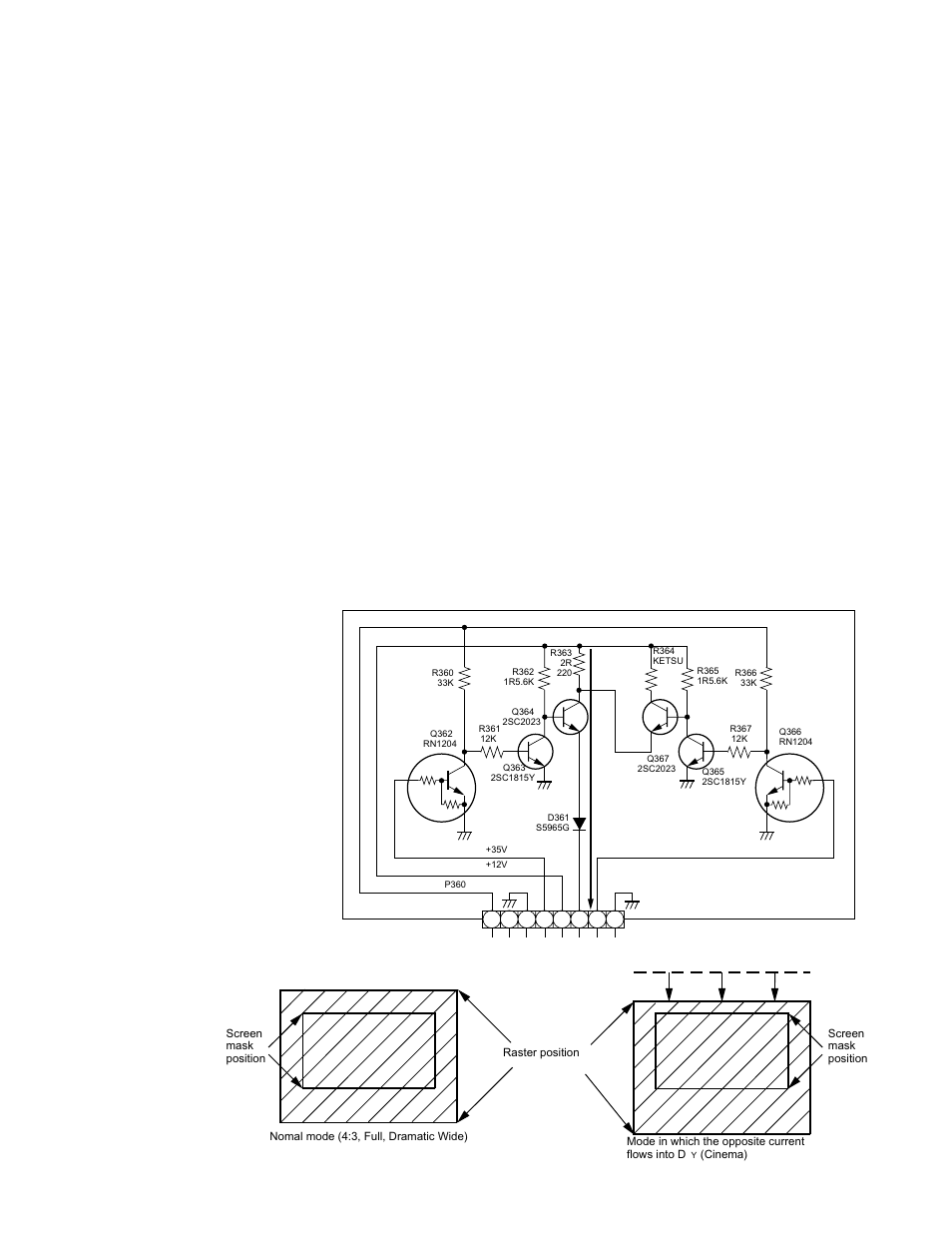 Raster position switching circuit, 1. outline, 2. operation | Toshiba TW40F80 User Manual | Page 65 / 101
