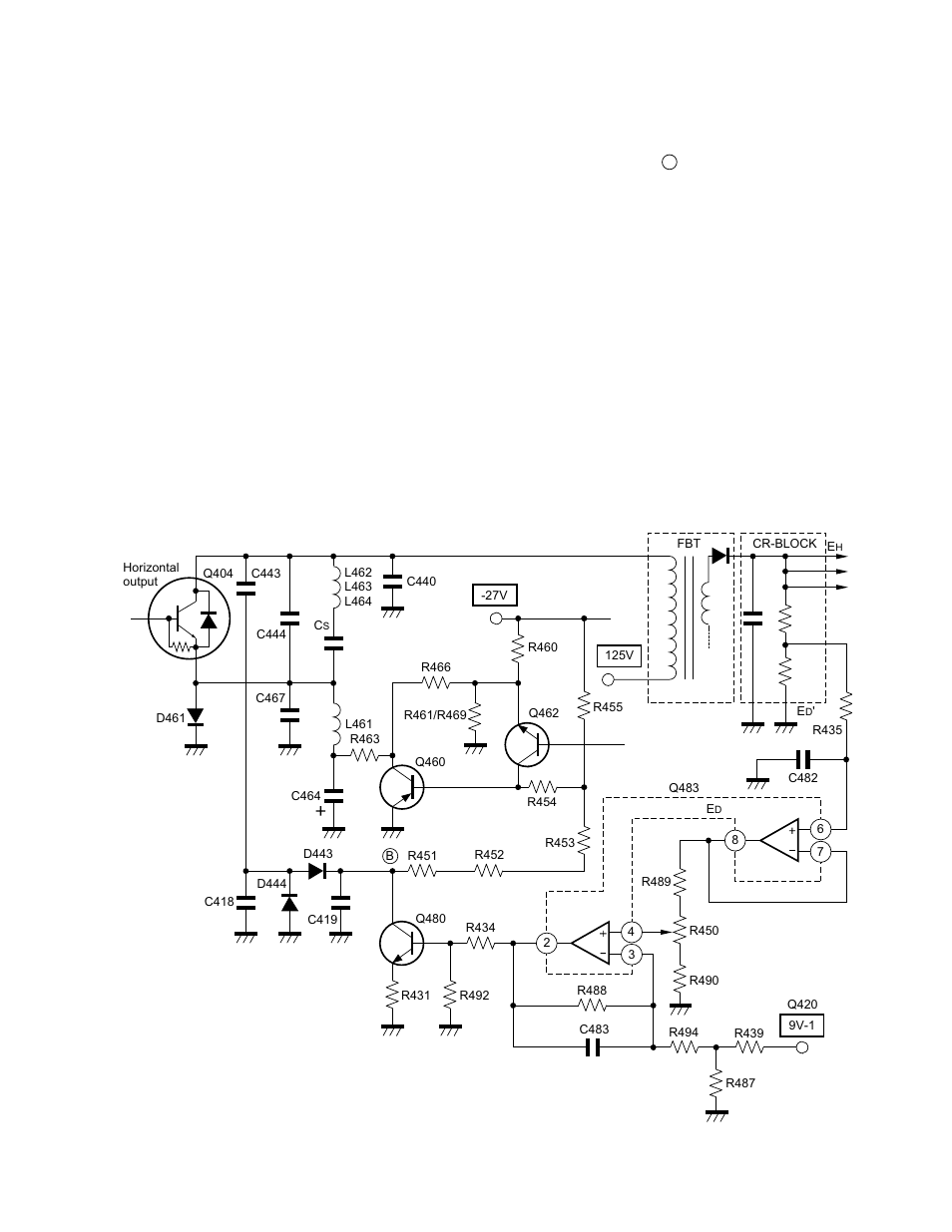 High voltage circuit | Toshiba TW40F80 User Manual | Page 78 / 101