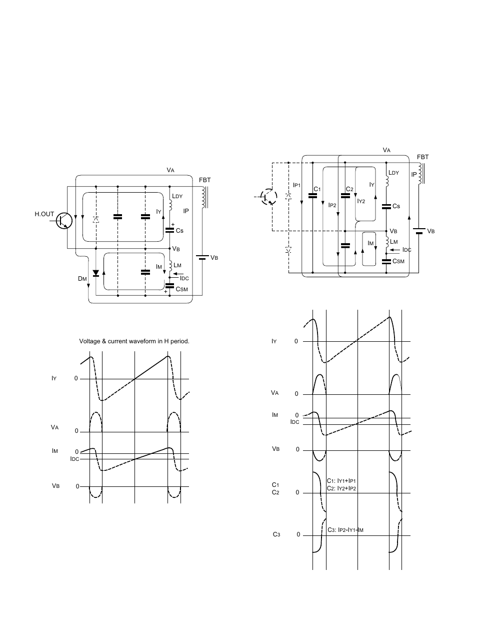 Actual circuit, 1. basic operation and current path | Toshiba TW40F80 User Manual | Page 84 / 101