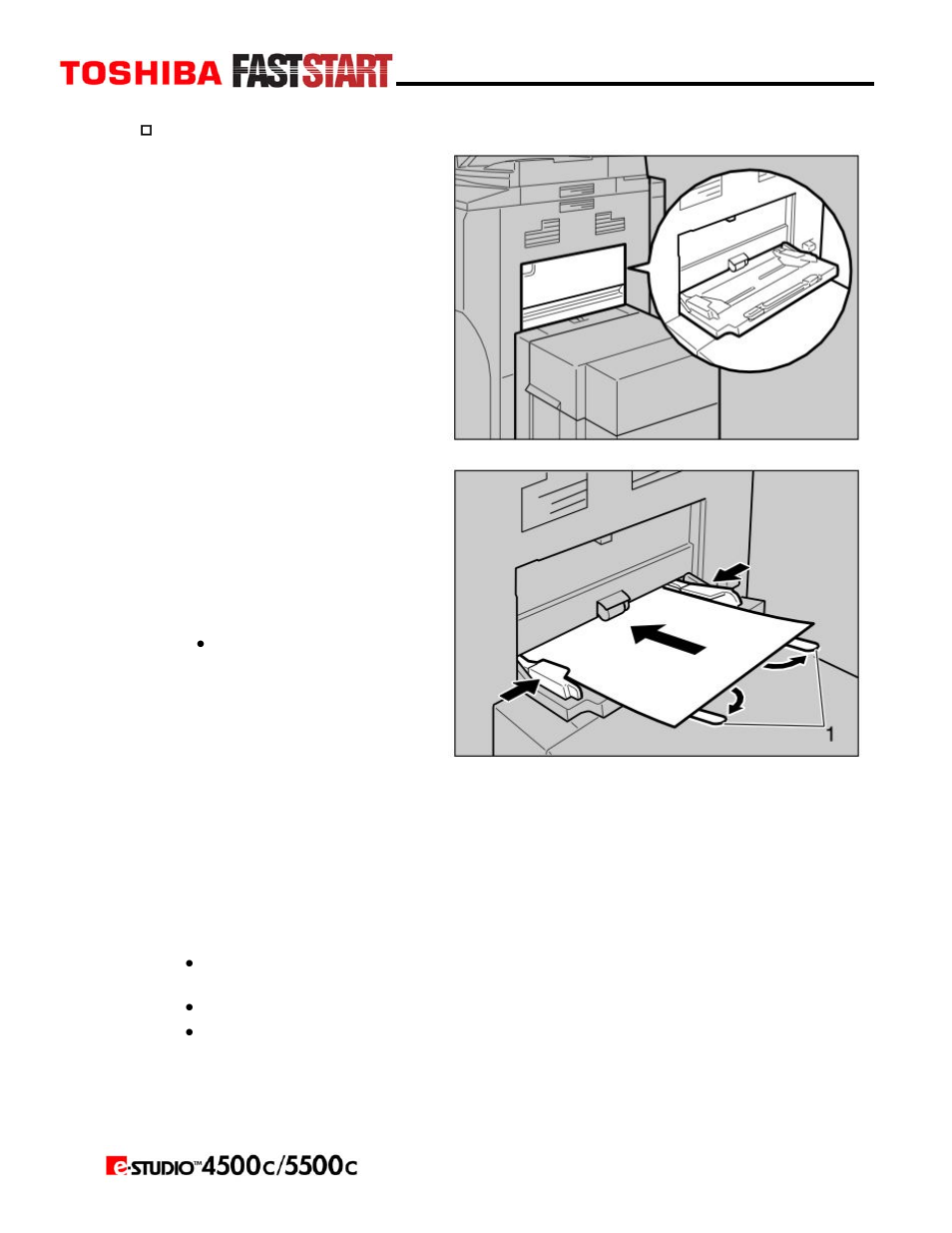 Copying from the bypass tray (cont’d.) | Toshiba e-STUDIO5500c User Manual | Page 9 / 25