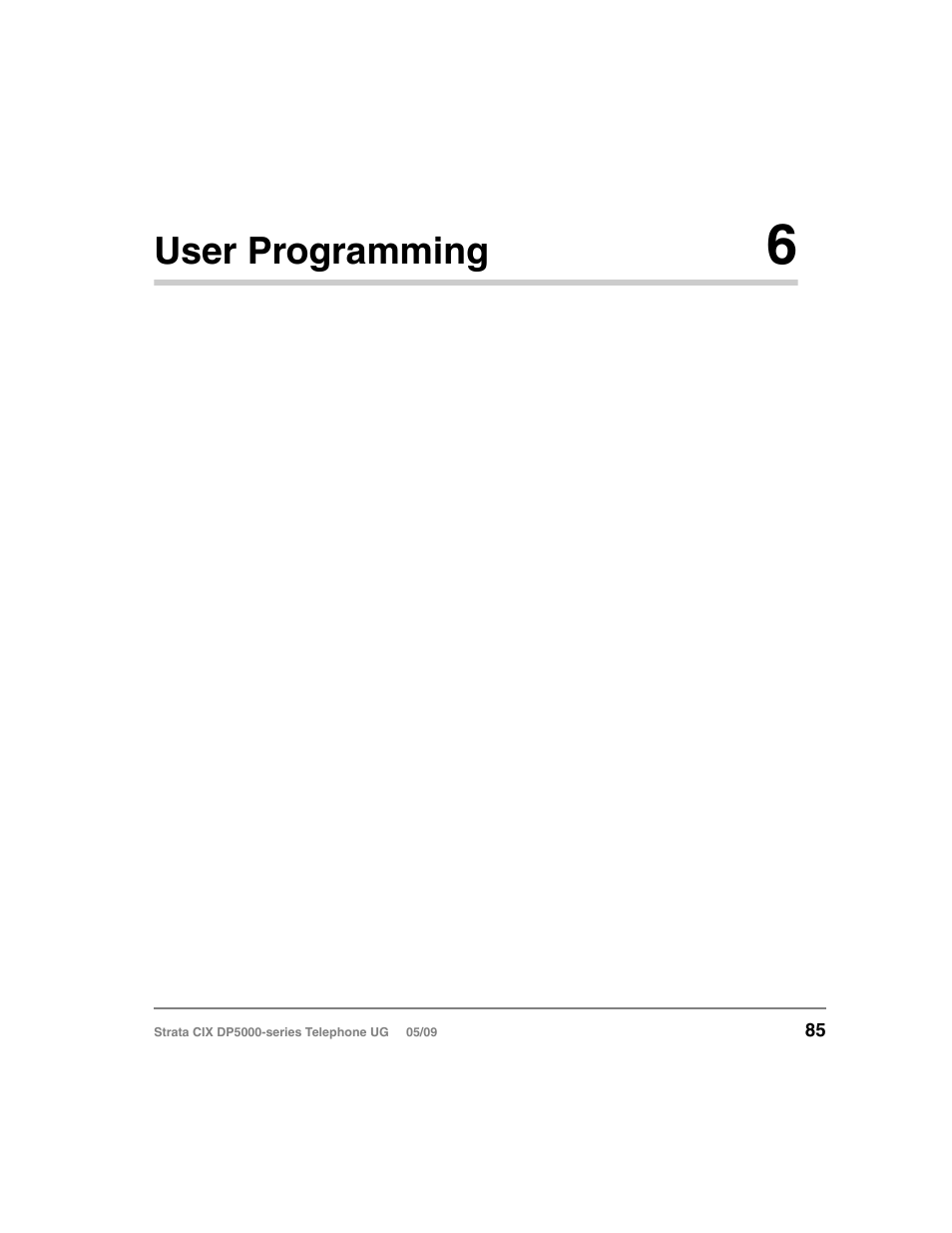 User programming 6, Chapter 6 — user programming, Chapter 6 – user programming exp | User programming | Toshiba STRATA DP5000 User Manual | Page 101 / 142