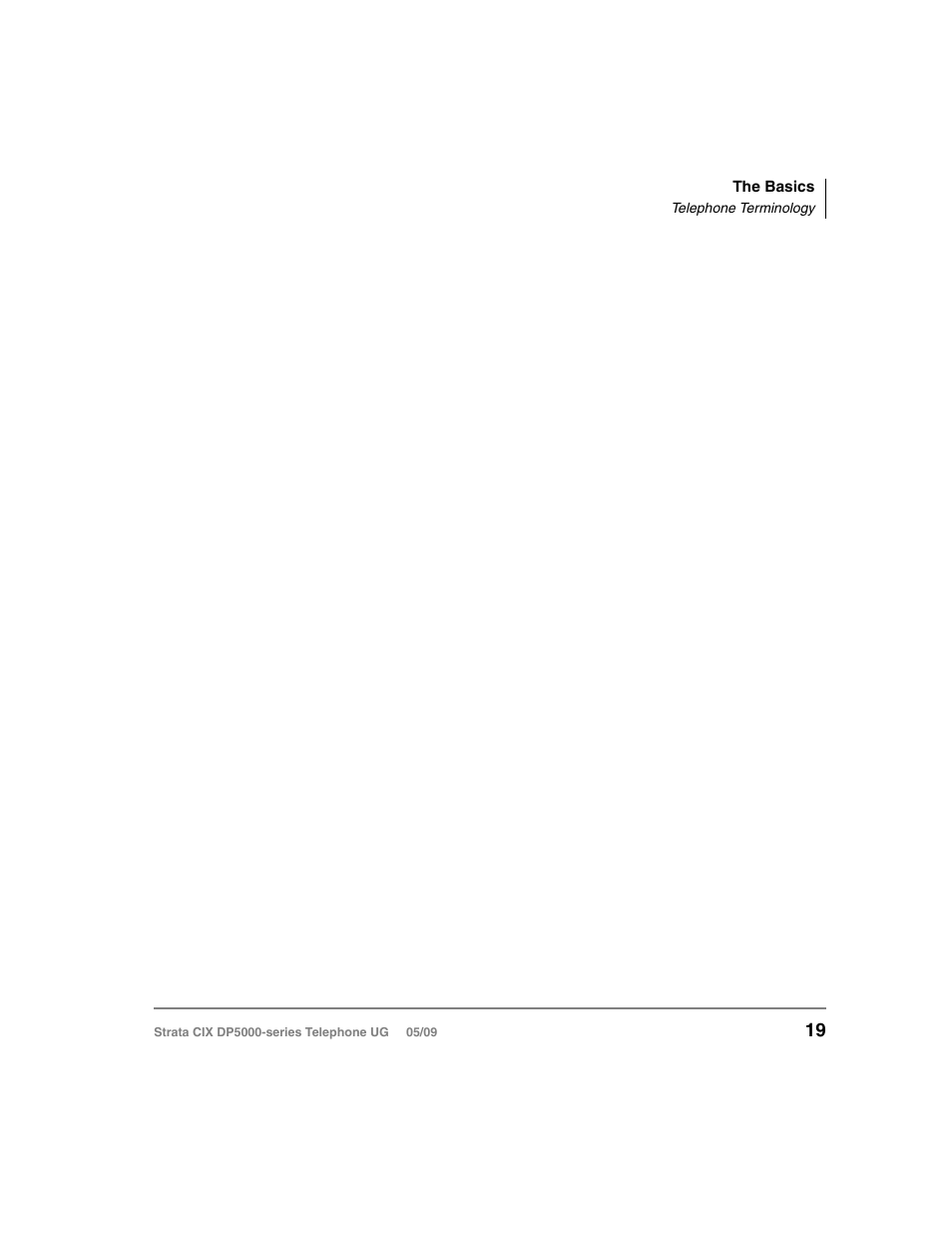 Telephone terminology | Toshiba STRATA DP5000 User Manual | Page 35 / 142