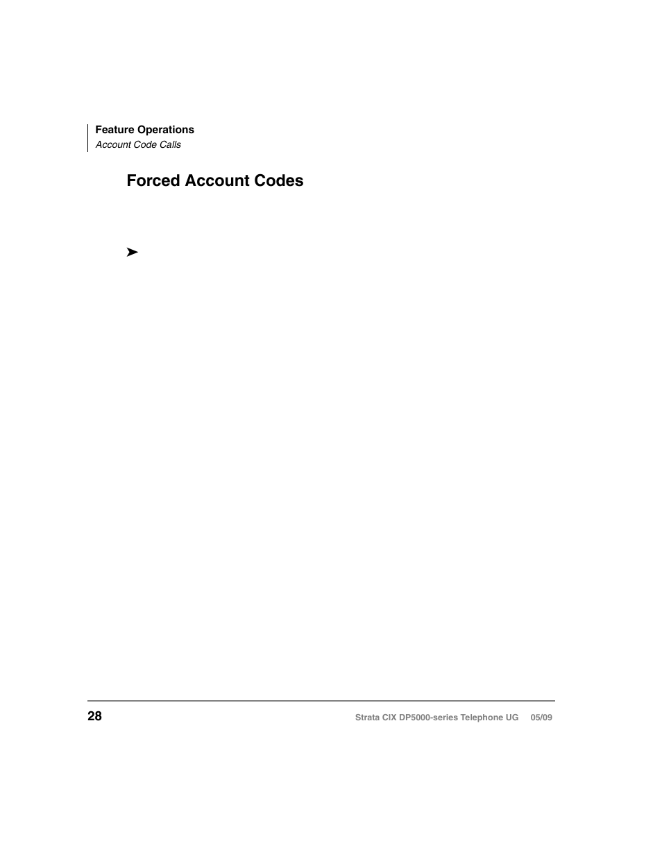 Forced account codes | Toshiba STRATA DP5000 User Manual | Page 44 / 142